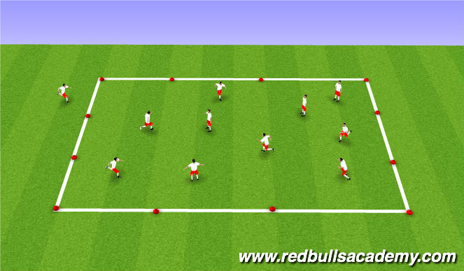 Football/Soccer Session Plan Drill (Colour): Tiger Tales