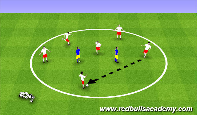 Football/Soccer Session Plan Drill (Colour): Warm Up