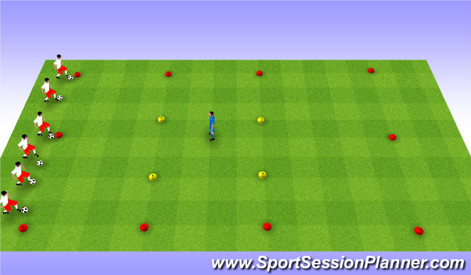 Football/Soccer Session Plan Drill (Colour): Blob