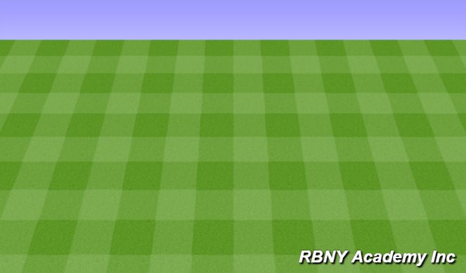 Football/Soccer Session Plan Drill (Colour): On arrival - soccer tennis