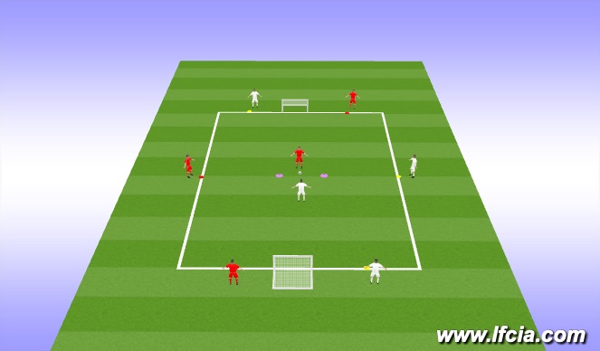 Football/Soccer Session Plan Drill (Colour): Game 2