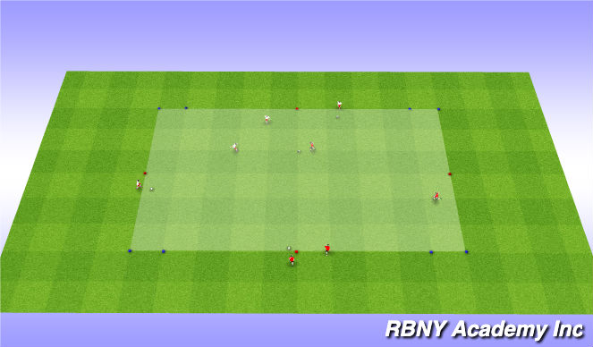 Football/Soccer Session Plan Drill (Colour): Progression 2
