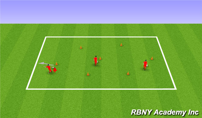 Football/Soccer Session Plan Drill (Colour): 3