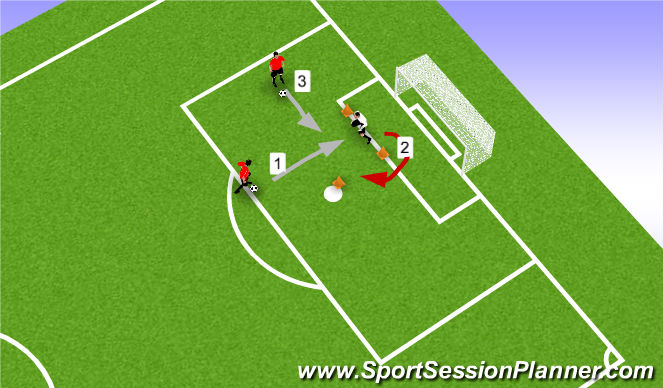 Football/Soccer Session Plan Drill (Colour): Screen 1