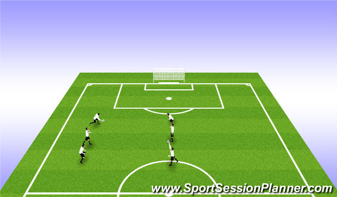 Football/Soccer Session Plan Drill (Colour): warm up