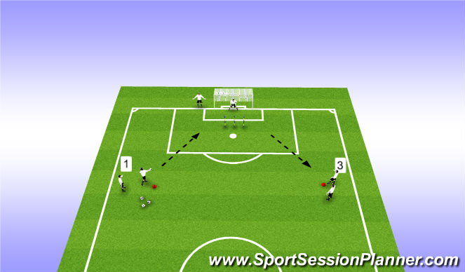 Football/Soccer Session Plan Drill (Colour): skill