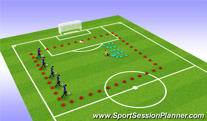 Fútbol Ejercicio del Plan de Sesiones (Color): Zombie treasure