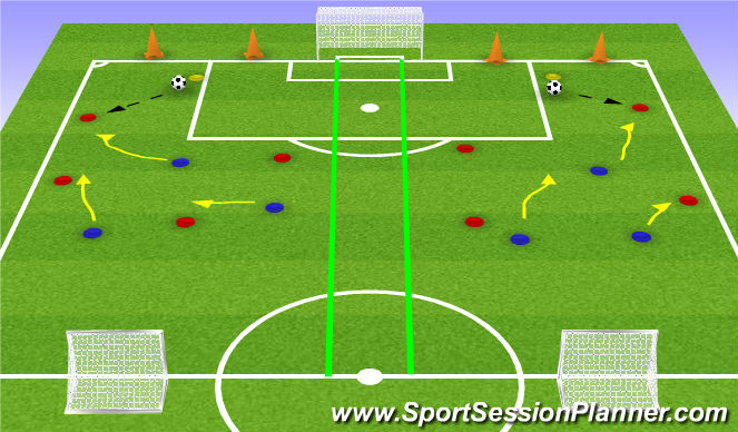 Football/Soccer Session Plan Drill (Colour): Screen 1
