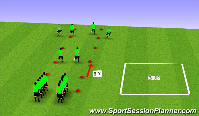 Football/Soccer Session Plan Drill (Colour): FIFA 11+ Warm-up