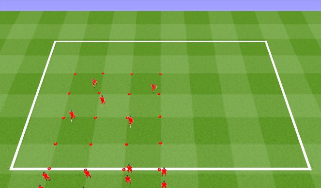 Football/Soccer Session Plan Drill (Colour): Warm Up