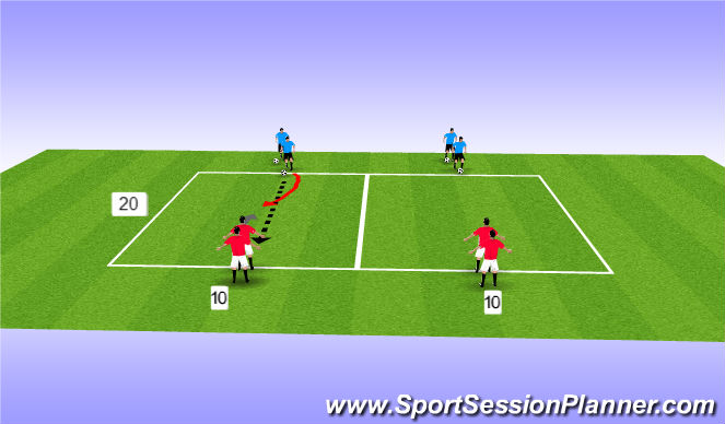 Football/Soccer Session Plan Drill (Colour): Screen 3