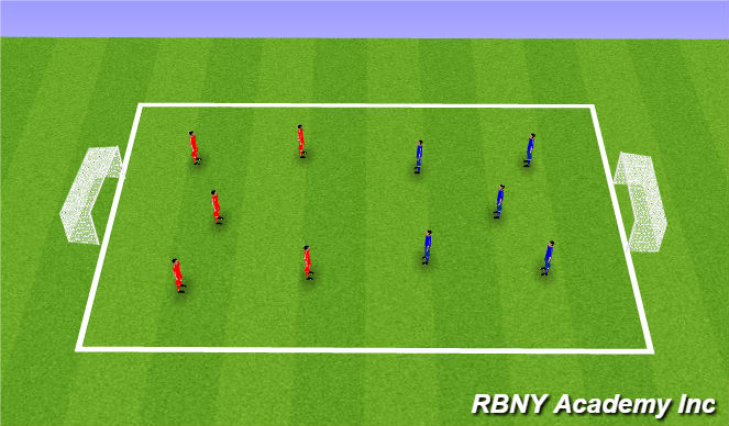 Football/Soccer Session Plan Drill (Colour): Scrimmage