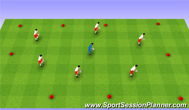 Football/Soccer Session Plan Drill (Colour): Copycat