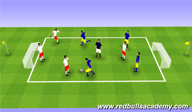 Football/Soccer Session Plan Drill (Colour): Transition Game