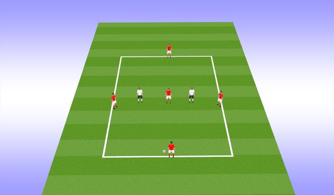 Football/Soccer Session Plan Drill (Colour): Rondo