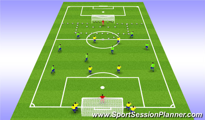 Football/Soccer Session Plan Drill (Colour): Expanded Sm Sided Game