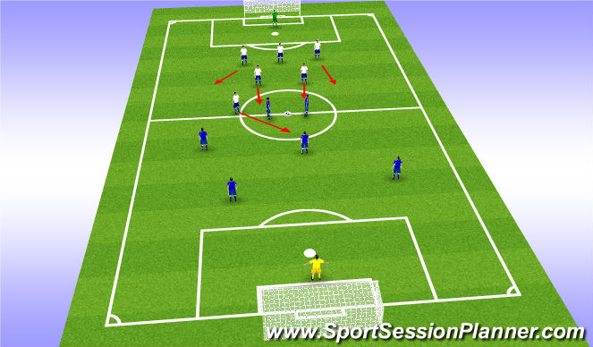 Football/Soccer Session Plan Drill (Colour): Screen 1