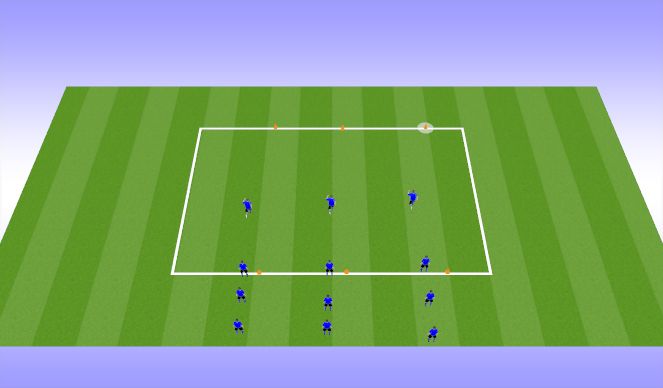 Football/Soccer Session Plan Drill (Colour): Warm up 