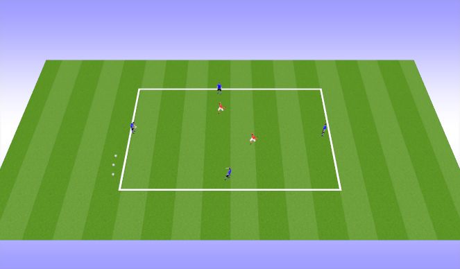 Football/Soccer Session Plan Drill (Colour): Rondo