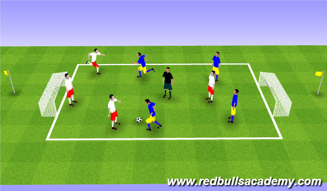 Football/Soccer Session Plan Drill (Colour): Transition Game