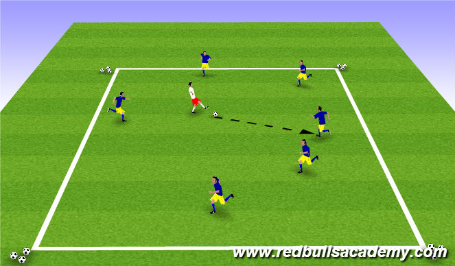Football/Soccer Session Plan Drill (Colour): Warm Up
