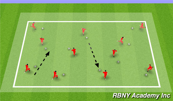 Football/Soccer Session Plan Drill (Colour): Gotcha Ghosts!