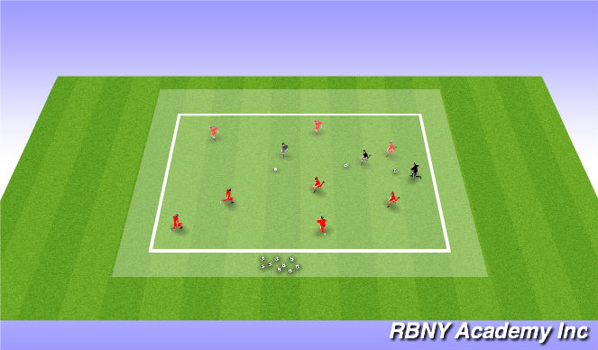 Football/Soccer Session Plan Drill (Colour): GhostBusters