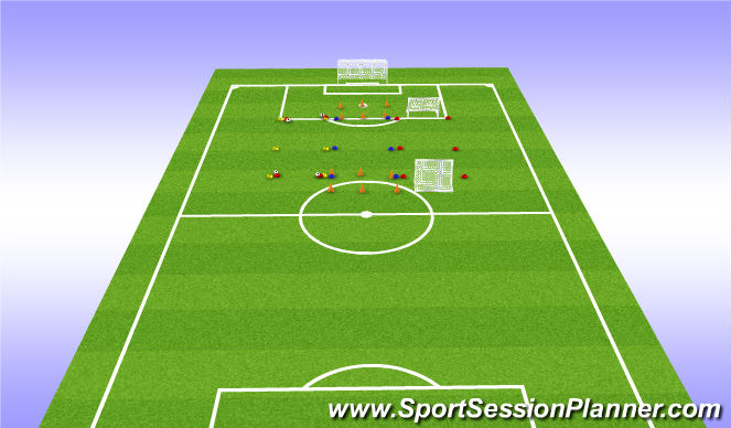 Football/Soccer Session Plan Drill (Colour): Mini Game Night
