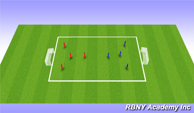 Football/Soccer Session Plan Drill (Colour): Scrimmage