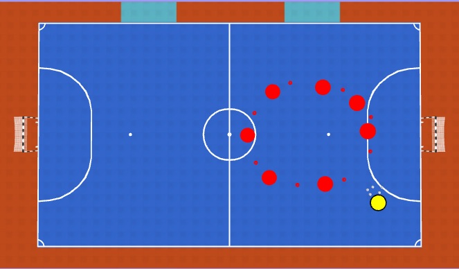 Futsal Session Plan Drill (Colour): Activation