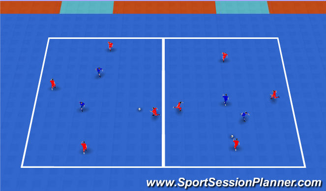 Futsal Session Plan Drill (Colour): Screen 4