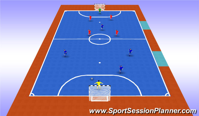 Futsal Session Plan Drill (Colour): Screen 5
