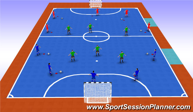Futsal Session Plan Drill (Colour): Screen 2