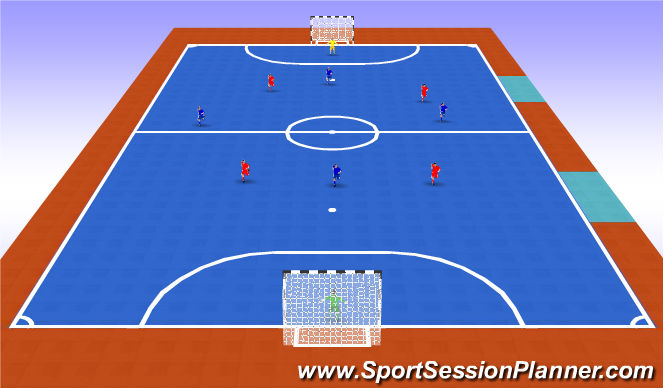 Futsal Session Plan Drill (Colour): Screen 5