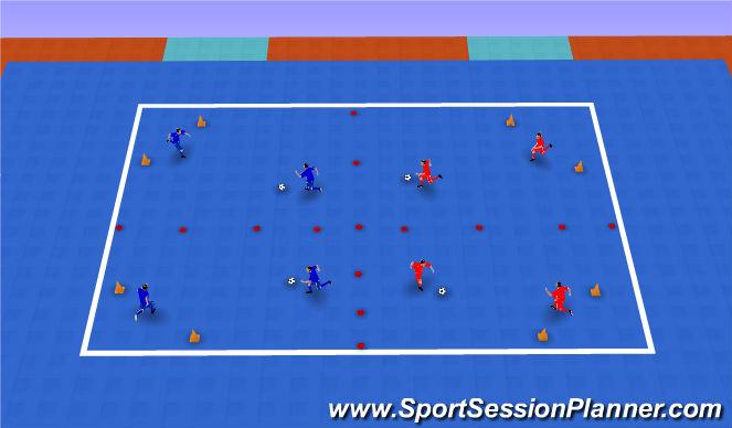 Futsal Session Plan Drill (Colour): Screen 1