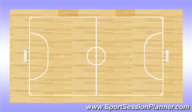 Futsal Session Plan Drill (Colour): Gym