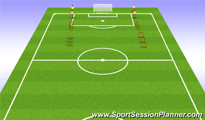Football/Soccer Session Plan Drill (Colour): Fitness