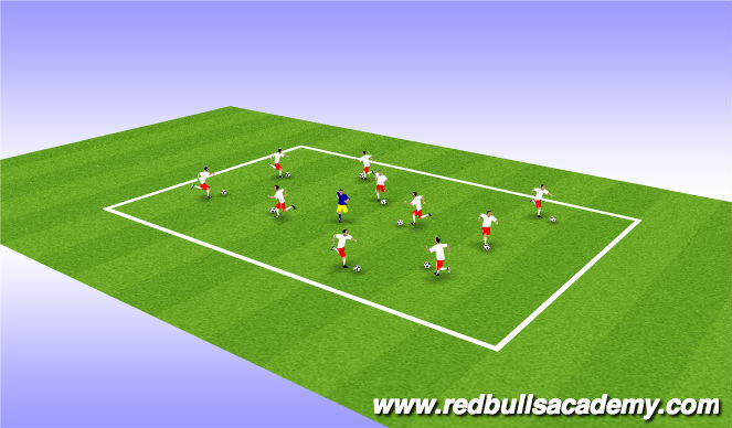 Football/Soccer Session Plan Drill (Colour): Main Theme II