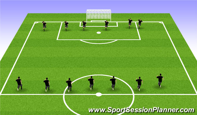 Football/Soccer Session Plan Drill (Colour): Cool Down