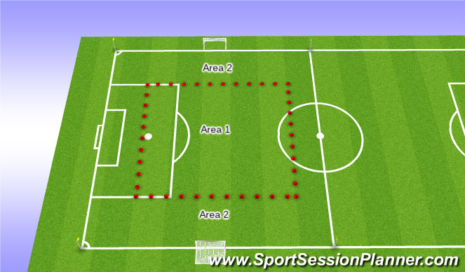 Football/Soccer Session Plan Drill (Colour): General Layout