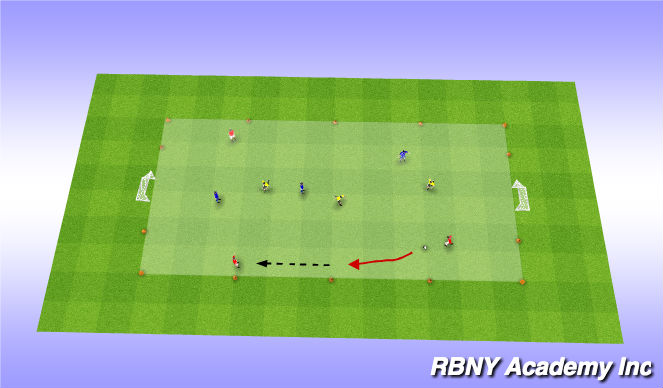 Football/Soccer Session Plan Drill (Colour): Main Event
