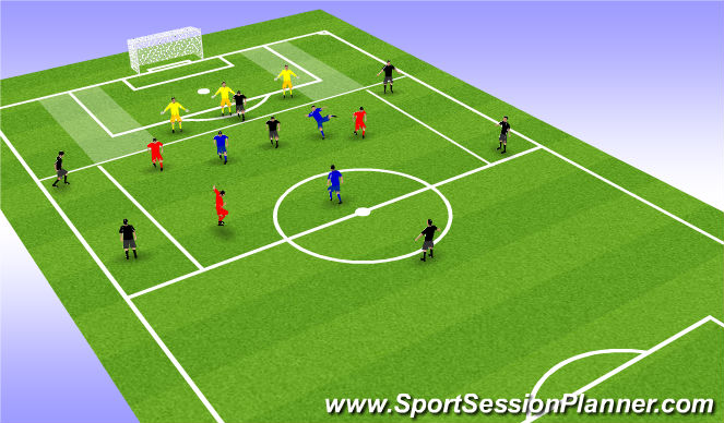 Football/Soccer Session Plan Drill (Colour): Screen 1