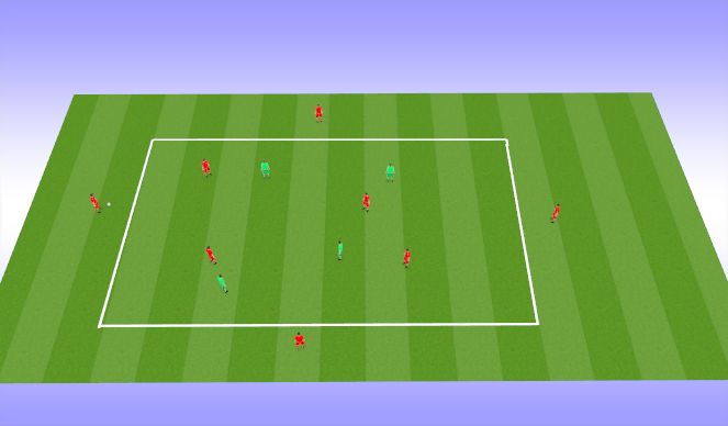 Football/Soccer Session Plan Drill (Colour): Small sided game - possession.
