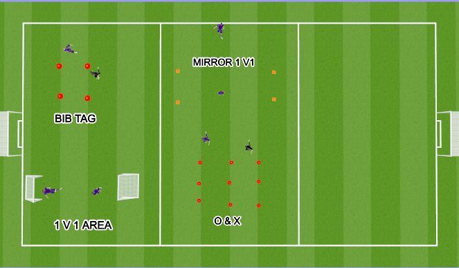 Football/Soccer Session Plan Drill (Colour): Warm Up 
