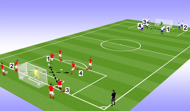 Football/Soccer Session Plan Drill (Colour): TR1