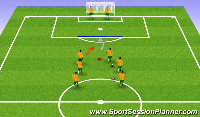Football/Soccer Session Plan Drill (Colour): Shooting Game