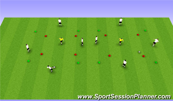 Football/Soccer Session Plan Drill (Colour): 4v1 Rondo