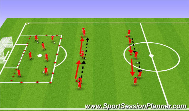 Football/Soccer Session Plan Drill (Colour): Cool down