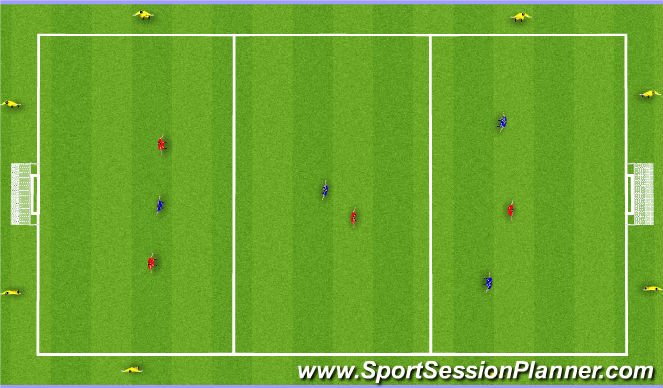 Football/Soccer Session Plan Drill (Colour): Arrival activity - 15 mins