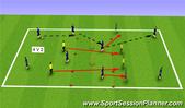 Football/Soccer: 4v2 POSSESSION TRANSFER GAME BUILD-UP UNDER HIGH PRESSURE (Part 1), Tactical: Possession U14